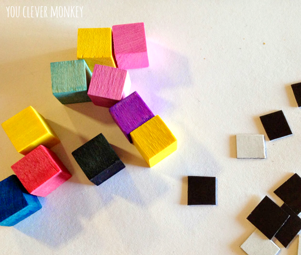 How to make your own mini magnetic blocks.  A simple DIY guide along with plenty of ideas for play | you clever monkey
