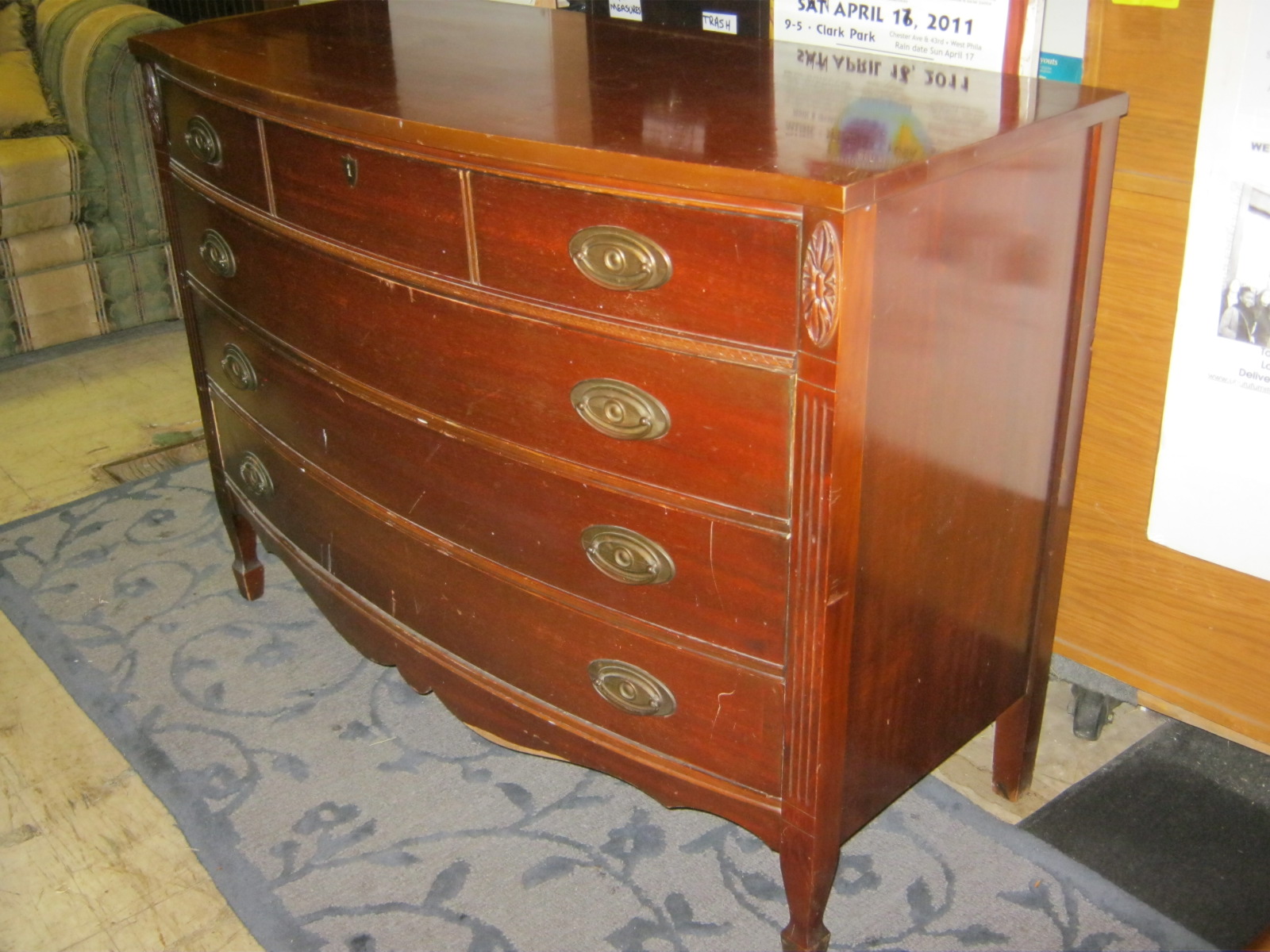 Uhuru Furniture & Collectibles 1940's Mahogany Dresser SOLD