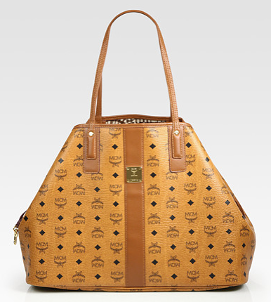 Celebrate Handbags: MCM Liz Reversible Canvas and Leather Tote