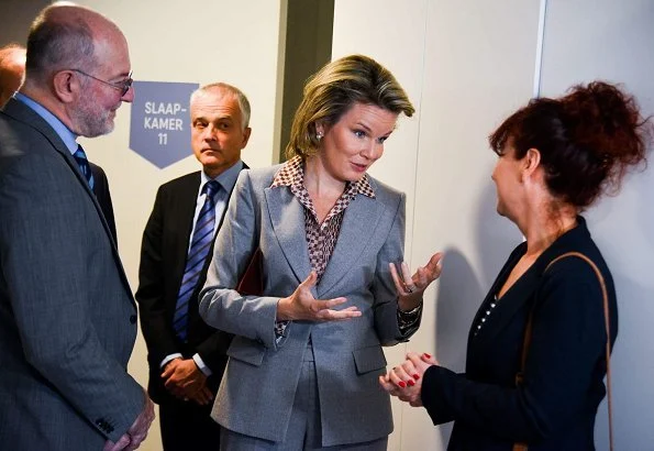 Queen Mathilde at Antwerp University, Jusuf Kalla and his wife, Princess Astrid. Europalia Arts Festival 2017