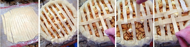 Making a lattice pie crust