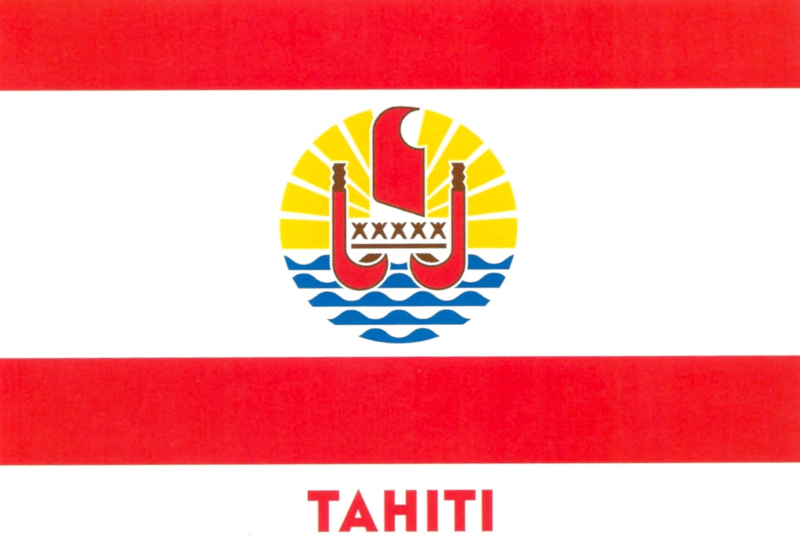 My Favorite Views French Polynesia Tahiti Flag My Favorite Views French Polynesia Tahiti Flag