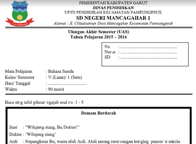 Soal Uas Plh Kelas 5 Semester 1 Dan Kunci Jawaban Ilmusosial Id