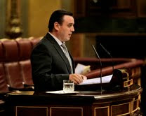Foto de mi intervención en el Pleno en la IX Legislatura