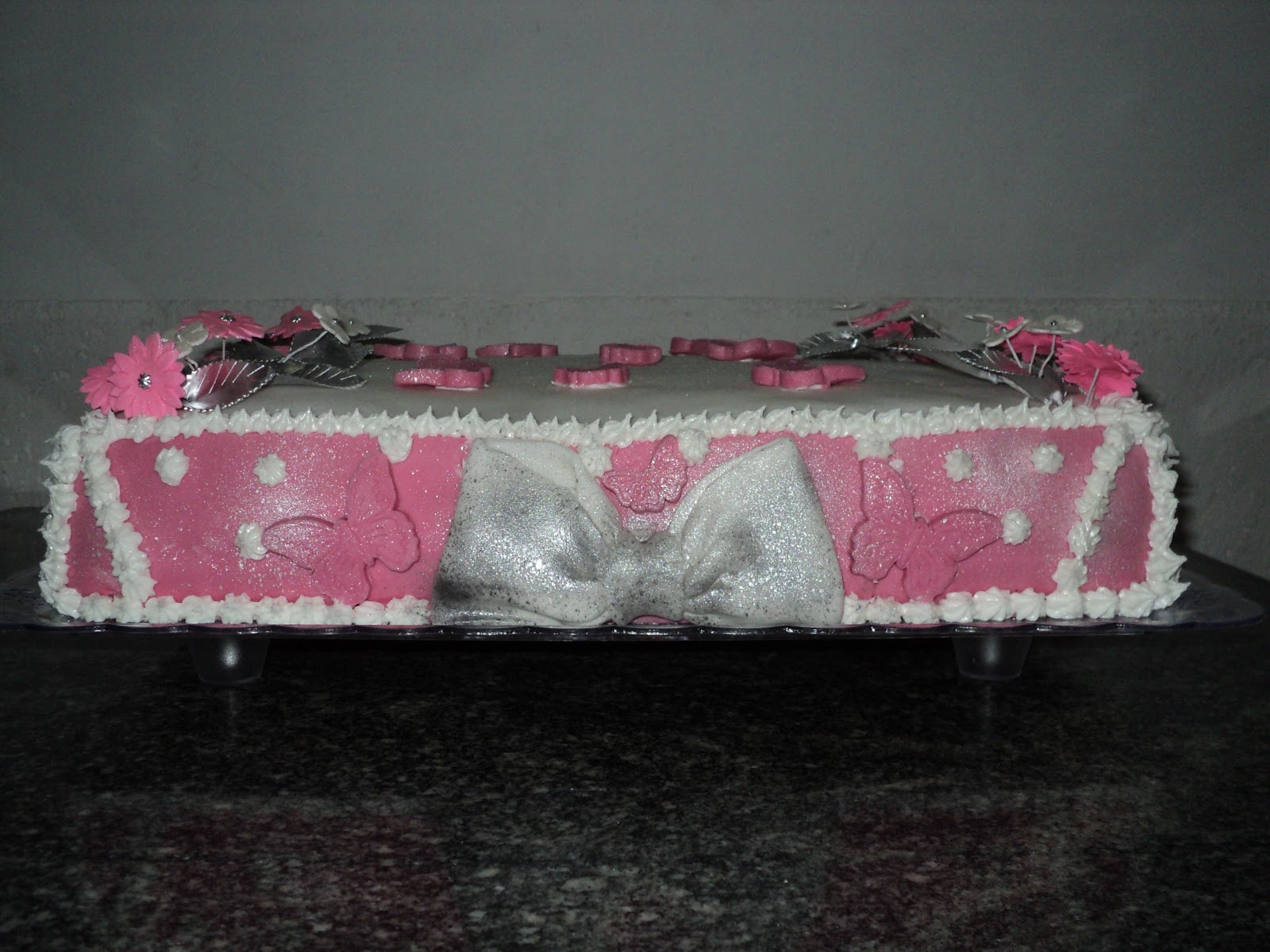 Marshmallow kit Festas Bolo Borboletas (personalizado) Cobertura de