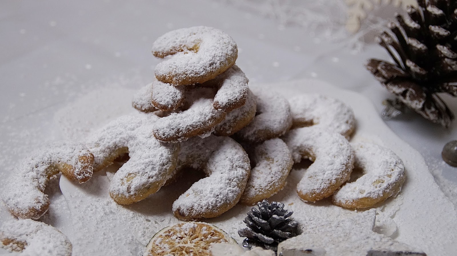 Vanillekipferl vom Blech/ Weihnachtswoche/ Rezept Nr.7