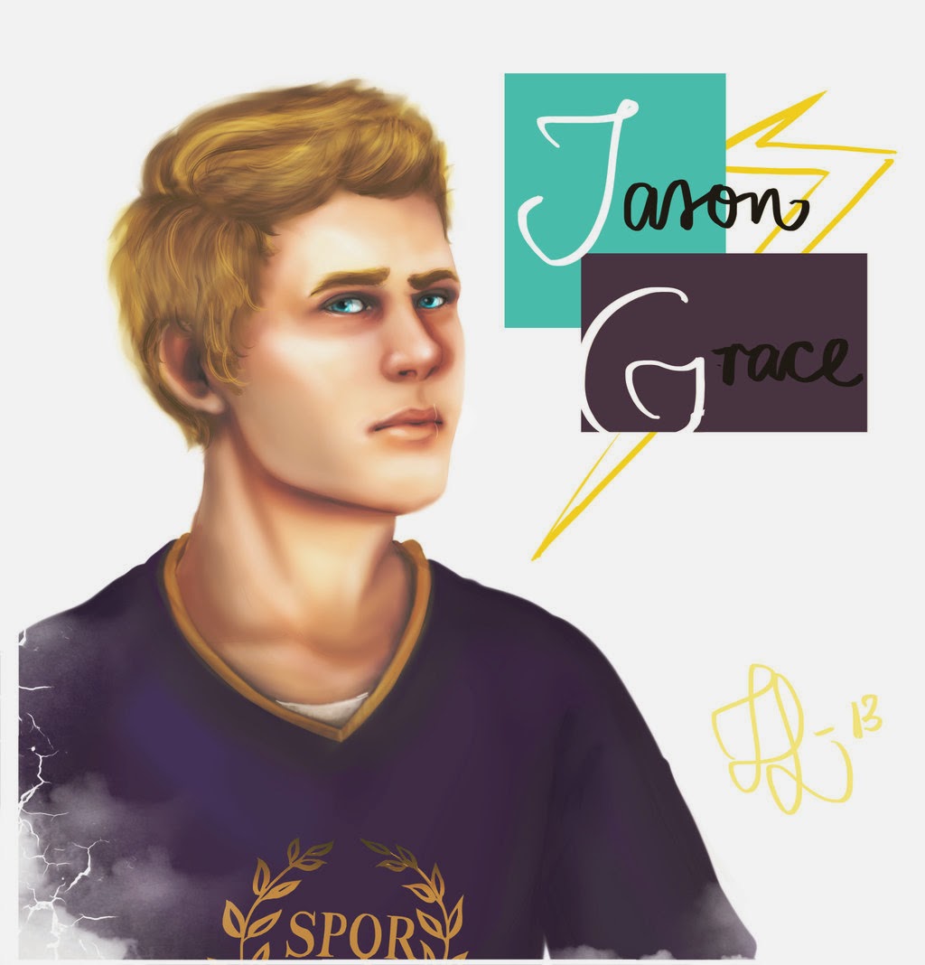 The Book Girl's Book Blog Art of the Day Jason Grace (Heroes of Olympus)
