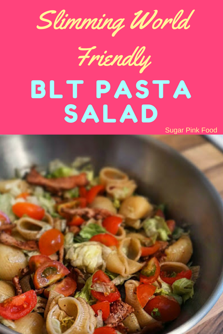 BLT Pasta Salad With Mustard & Balsamic Vinaigrette Slimming World