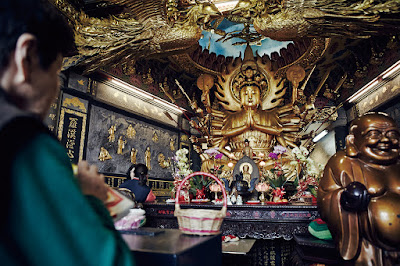 tượng Phật bên trong Guandu Temple