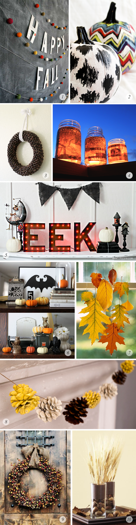 10 Great Autumn Inspired DIY Projects // Bubby and Bean