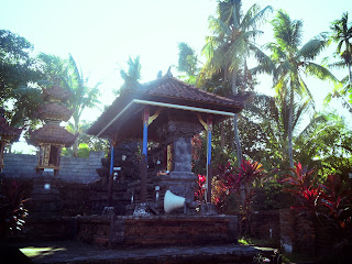 Warm Of Morning Sun At The Worship Places Jero Batur Ringdikit North Bali
