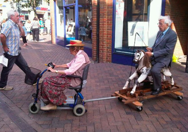 16 Elderly Couples Prove You’re Never Too Old To Have Fun - Grandpa Decided To Pimp His Ride, Grandma Agreed