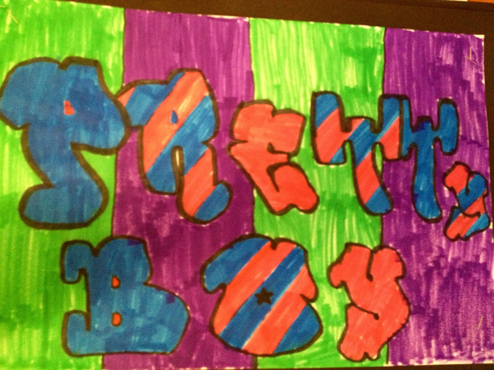 ART with Mrs. Garrett! Graffiti Tag Names