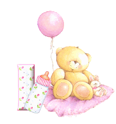 Abecedario de Osita de Peluche con Globo. Teddy Bear with Balloon Abc.