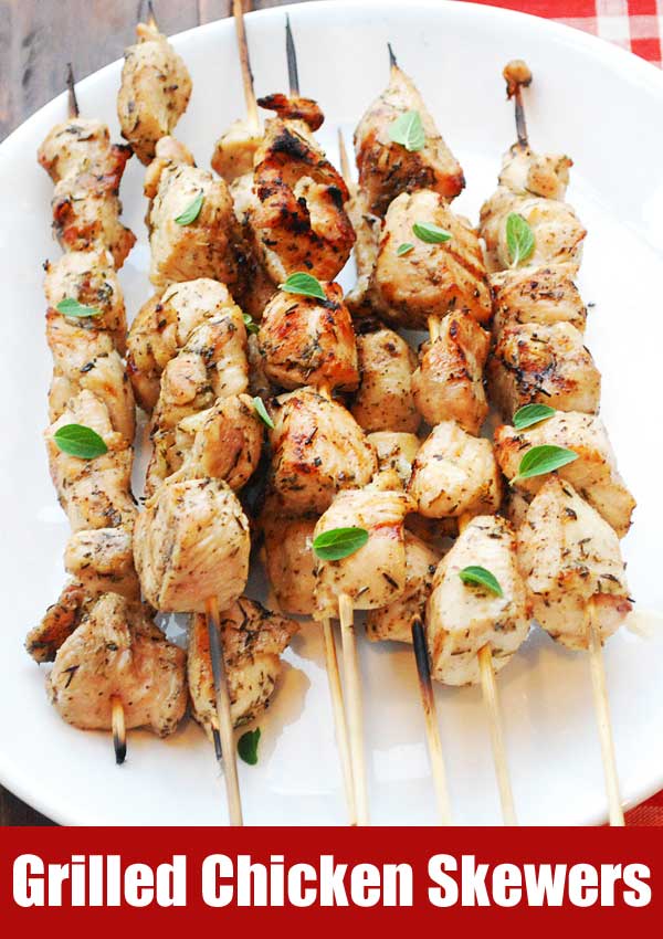 Grillëd Chickën Skëwërs Aimer La Cuisine