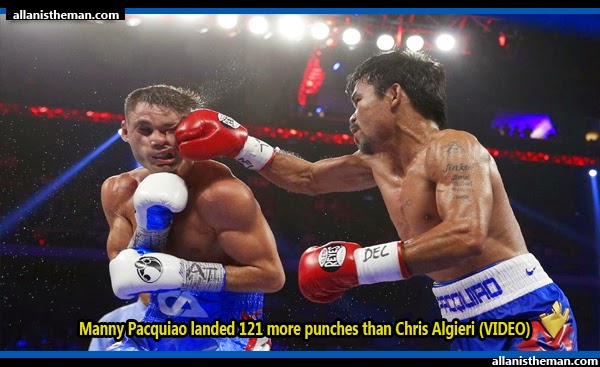 Manny Pacquiao landed 121 more punches than Chris Algieri (VIDEO)