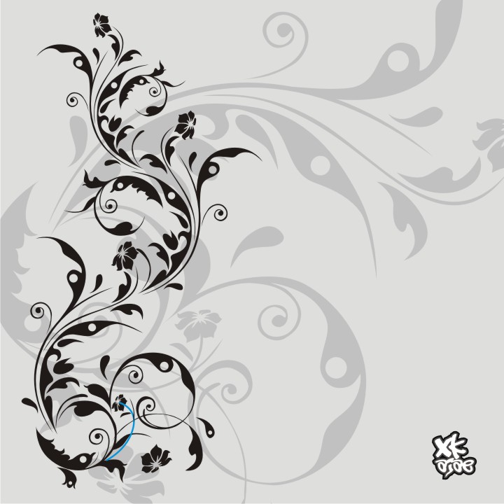 FLORAL ART. CDR Vector DVA