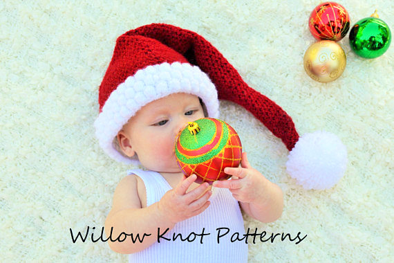 Christmas baby santa hat Crochet pattern