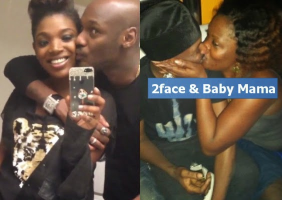 Image result for 2Face & Baby Mama Pero adeniyi Seen Kissing in Night Club!