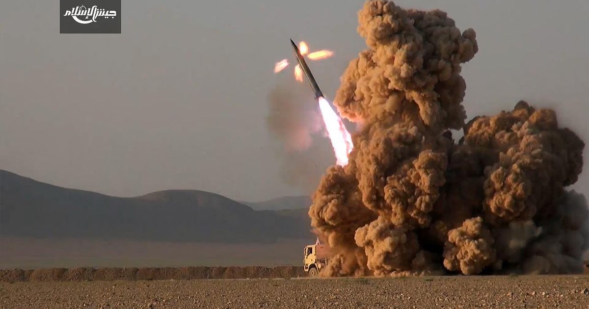 Striking from the Dark, Jaish al-Islam fires Iranian Zelzal-2 rockets ...
