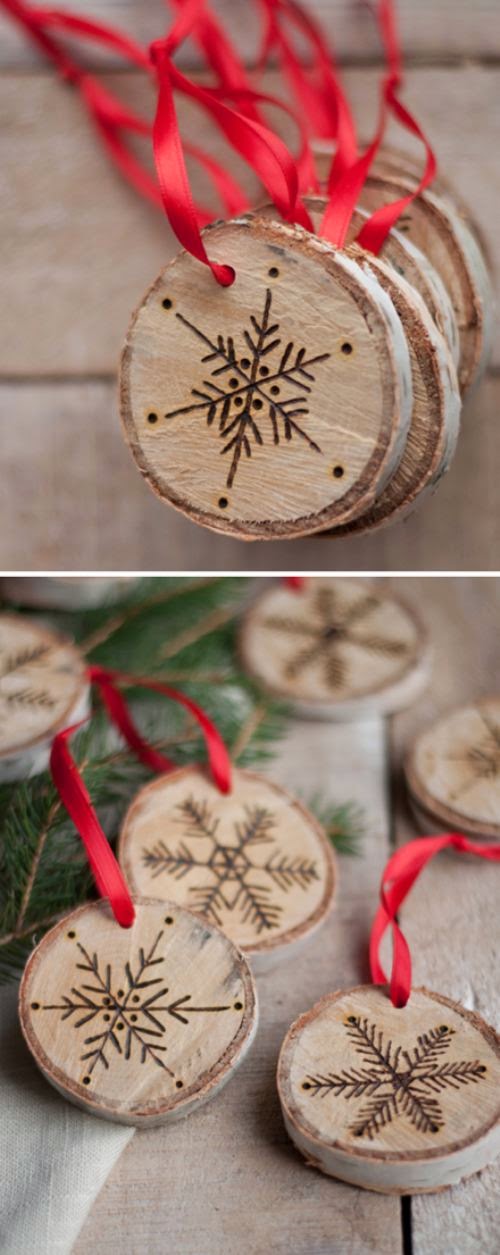 Les Diy De Fishounette Decorations De Noel En Rondin De Bois