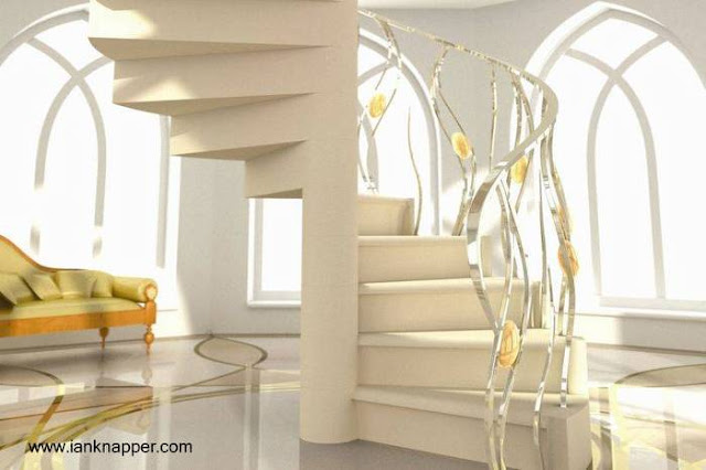 Modelo de diseño personalizado - Fuente www.ianknapper.com Proyecto de escalera caracol de lujo