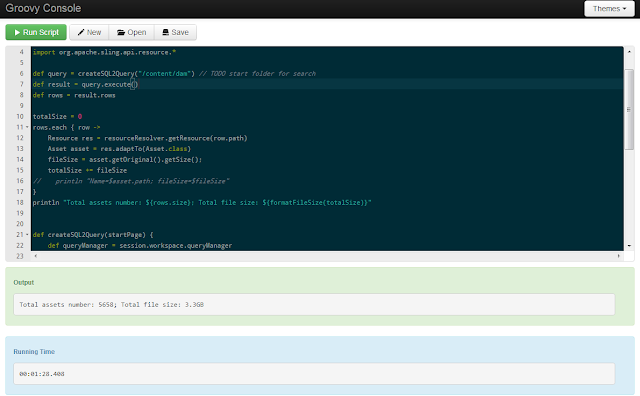 Adobe AEM/CQ5 Articles: Reporting using Groovy scripts