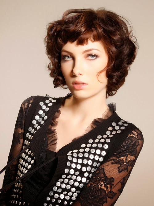 Short Curly Bob Hairstyles for Round Faces