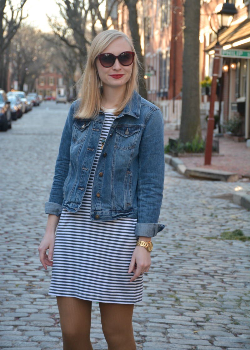 Striped Tee Dress | Organized Mess Striped Tee Dress | Organized Mess