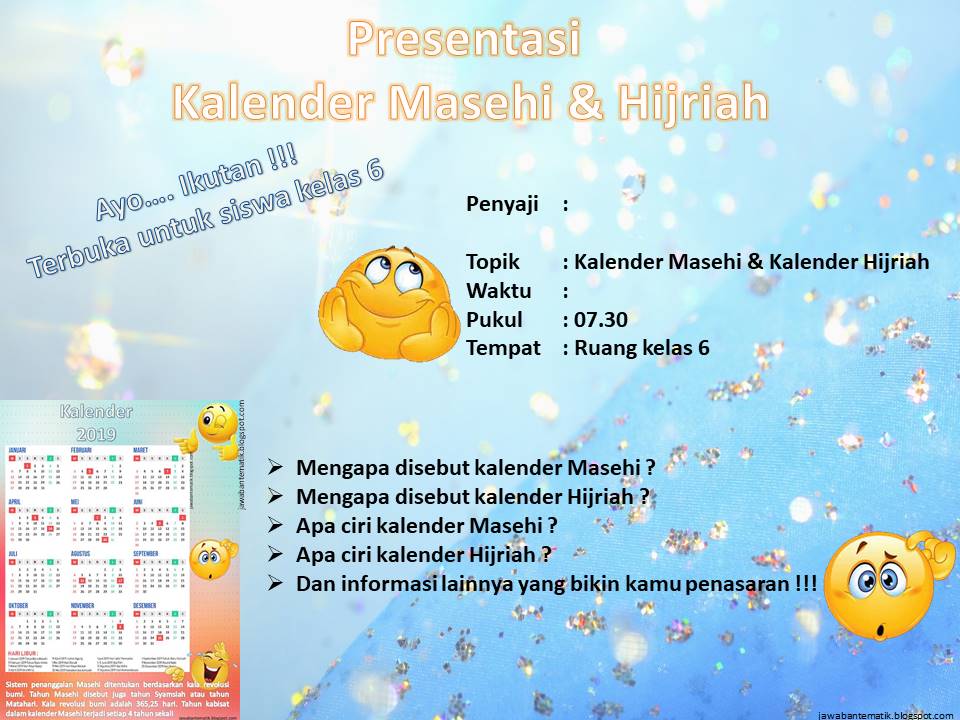 Secara kalender masehi