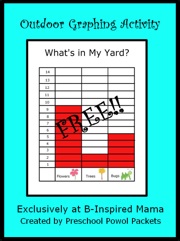Backyard Graph FREEBIE!! | Preschool Powol Packets