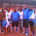Photos: Mr Ibu Hosts Wife, Kids And Friends to Football Match in Enugu (He Is Always Funny Even When He Is Serious)