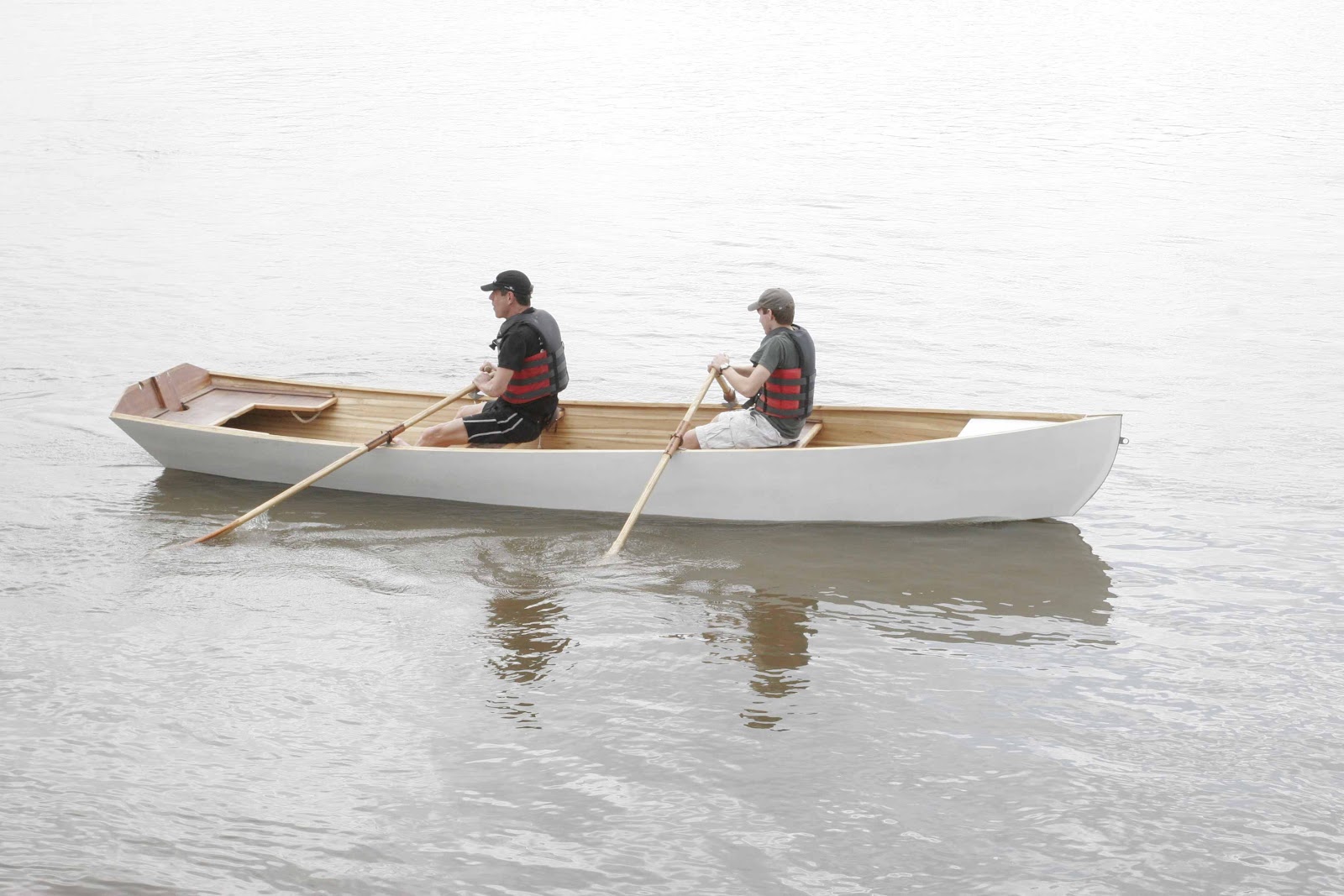 elsah boat company Mississippi River Skiff rowing like Lincoln