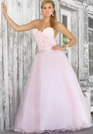 WhiteAzalea Ball Gowns: Glorious Pink Strapless Wedding Ball Gowns