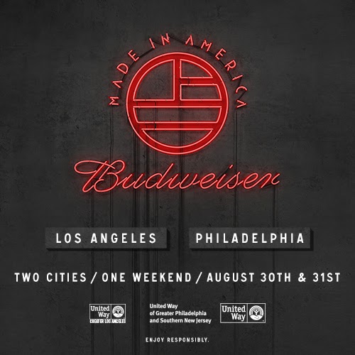 2014 “Budweiser Made in America” Music Festival Line-Up