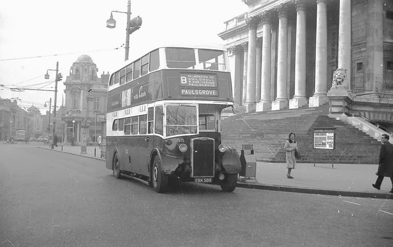 Paulsgrove bus at the Guildhall