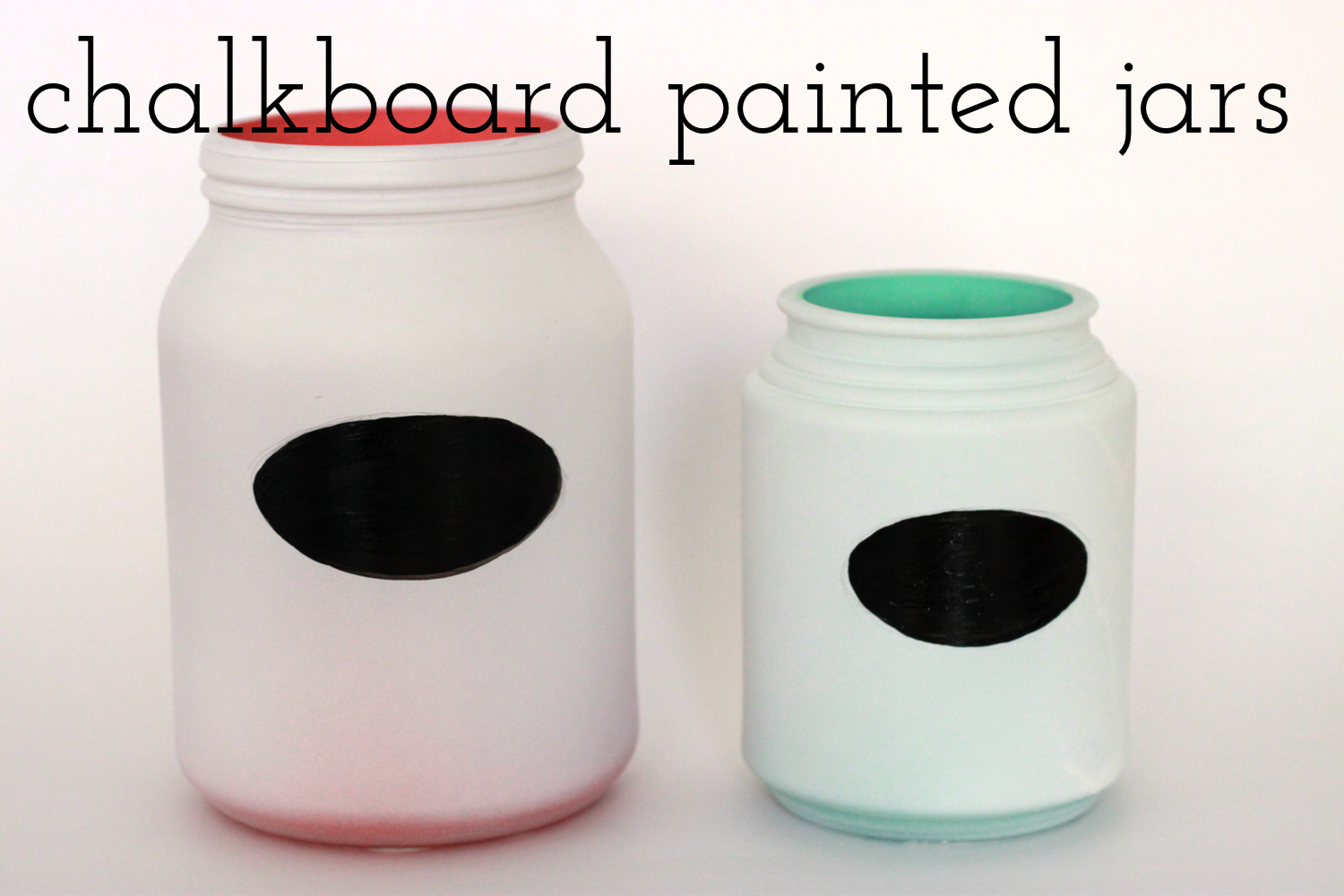 Vivian Eileen Chalkboard Paint Jars