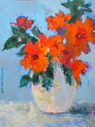 acrylic painting still hibiscus paintings abstract paper whitehouse amy watercolor x12