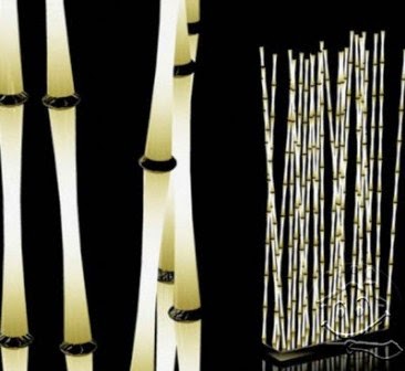 Kerennya Lampu  Minimalis Lampu Taman dari Bambu  Ragam 