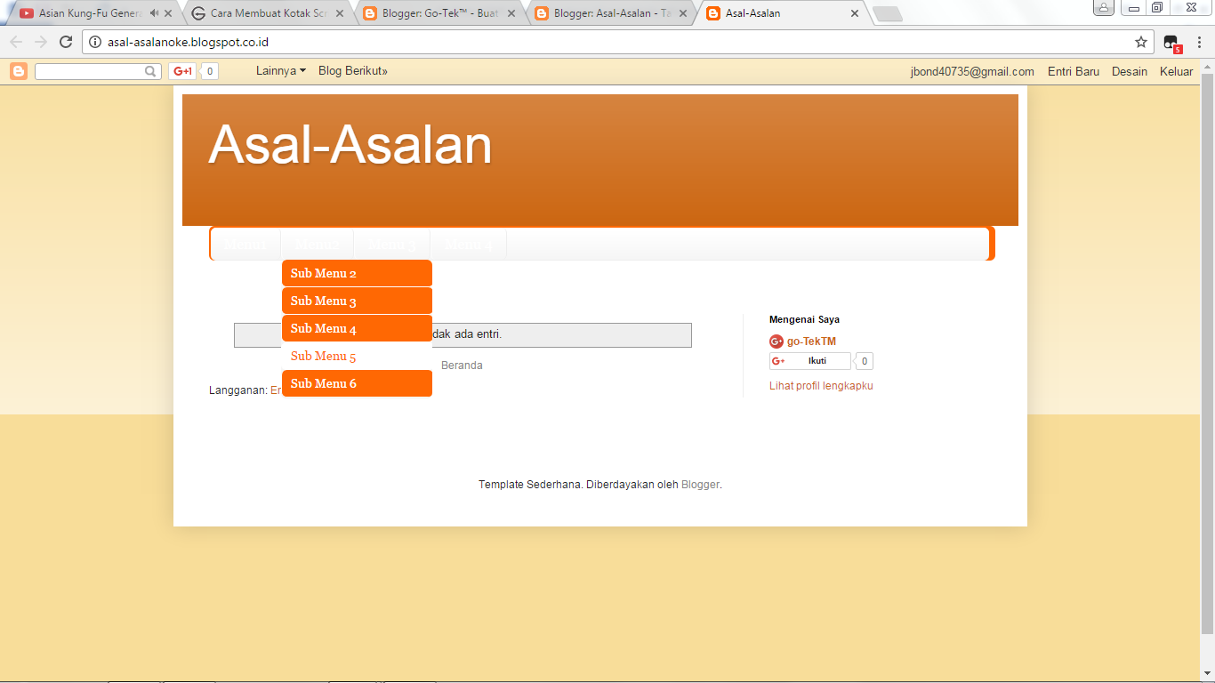 Membuat Menu Login Dropdown | cara membuat menu dropdown di blog go tek Membuat Menu Login Dropdown | cara membuat menu dropdown di blog go tek