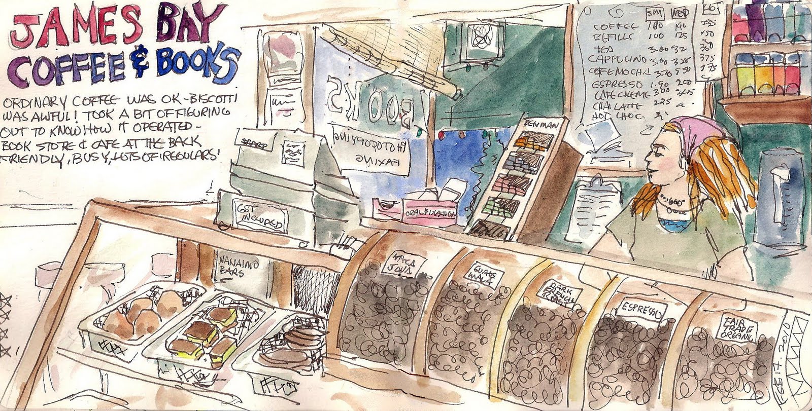 Victoria's Coffee Shops James Bay Coffee and Books