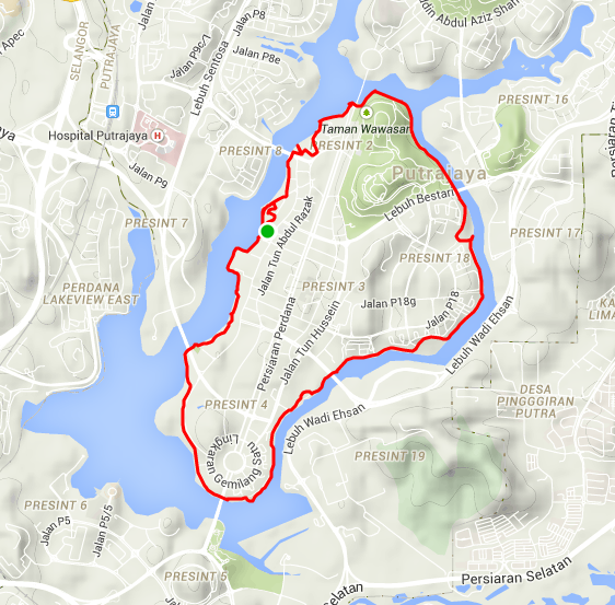 Putrajaya E Riders (PERs): Easy Scenic 11km MTB Core Island Bike Route