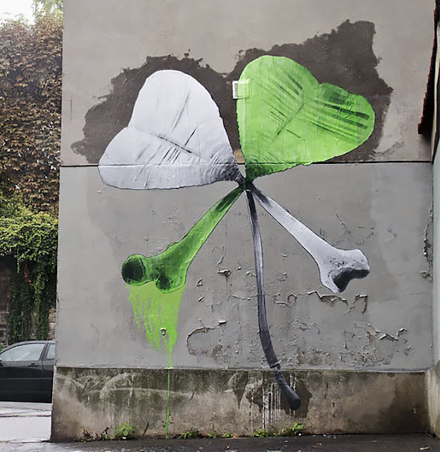 "Friday The 13th" Street Art By Ludo On The Streets Of Paris, France.