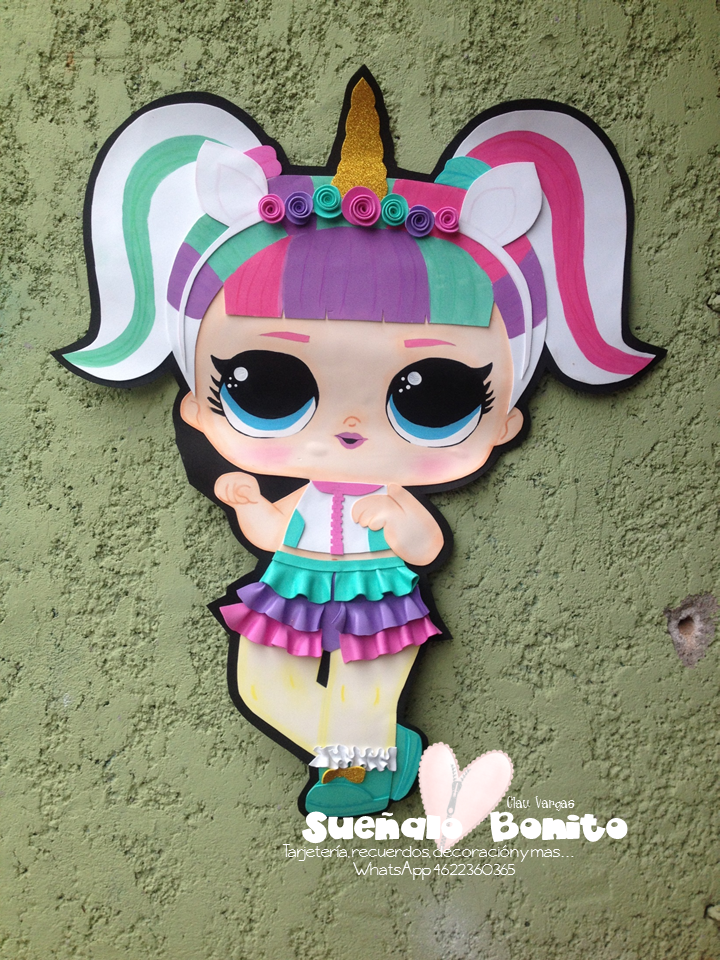 lol unicornio en goma eva