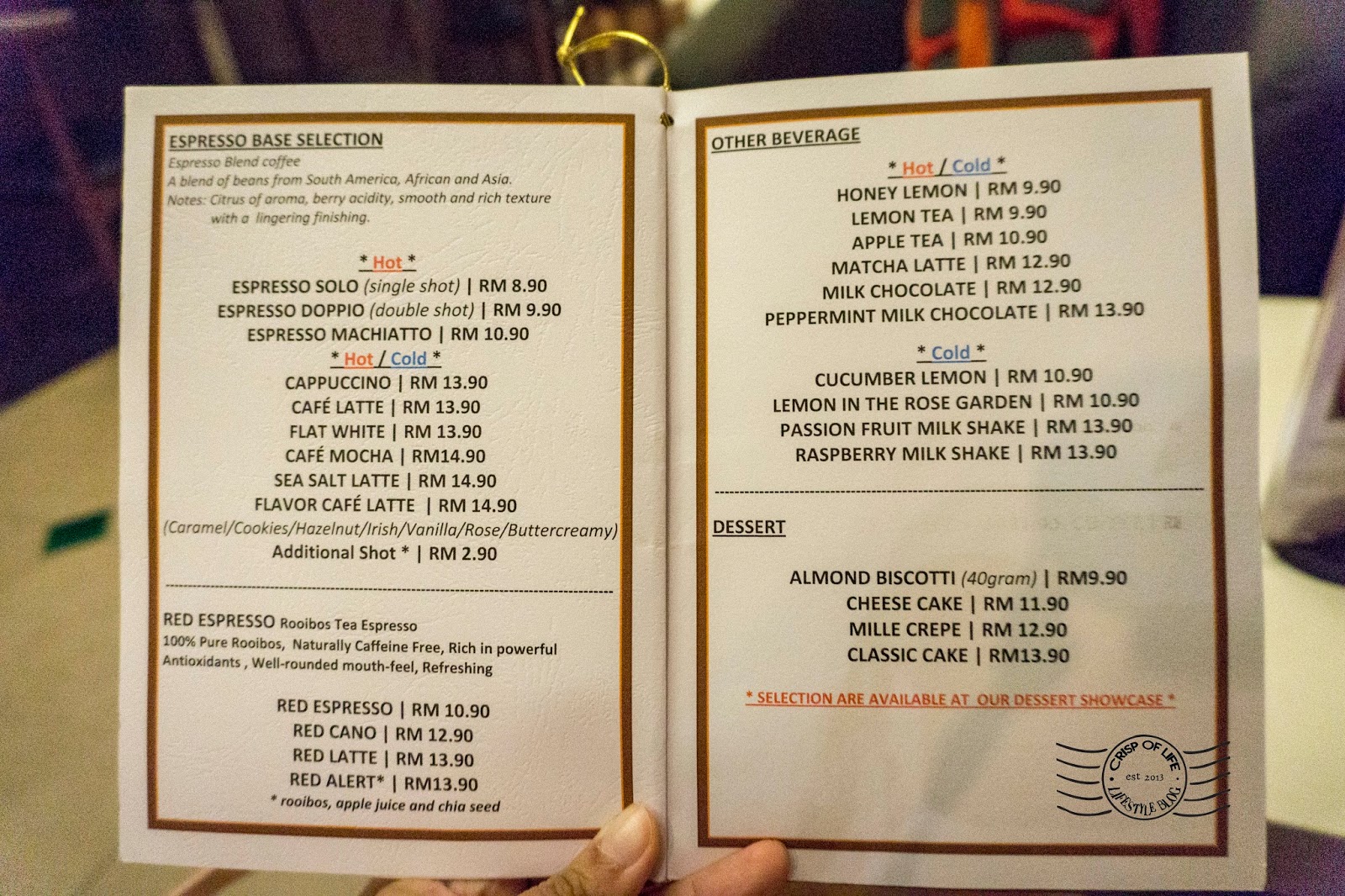 Full of Beans Strait Quay, Tanjung Tokong, Penang Crisp of Life