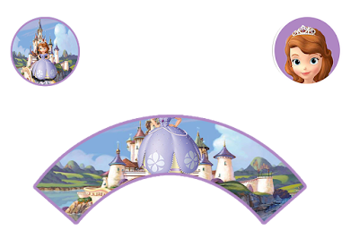 Sweet Sofia the First: Free Printable Invitations and Candy Bar Labels. Sweet Sofia the First Free Printable Cupcake Toppers and Wrappers.