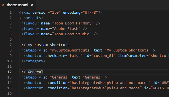 Harmony: Keyboard Shortcuts - ToonTools