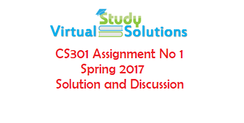 Cs301 assignment 1 solution november 2013