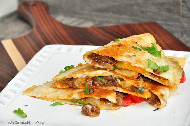 Beef Taco Quesadillas | Life At Cobble Hill Farm