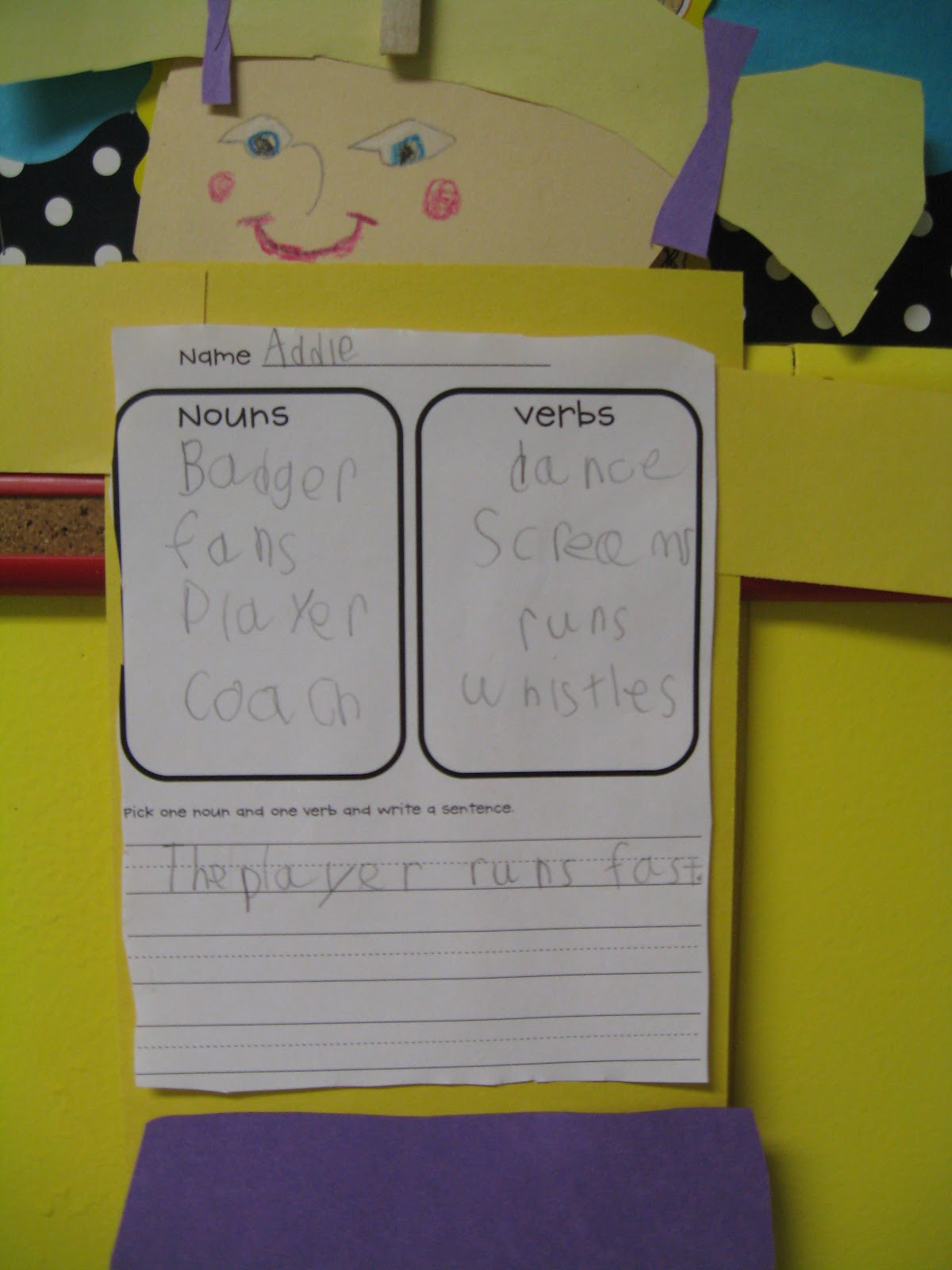 Nouns and Verbs | First Grade Shenanigans